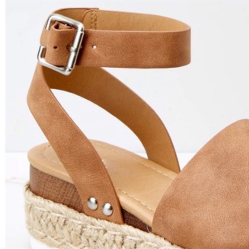 Tan Espadrille wedge - Picture 3 of 6